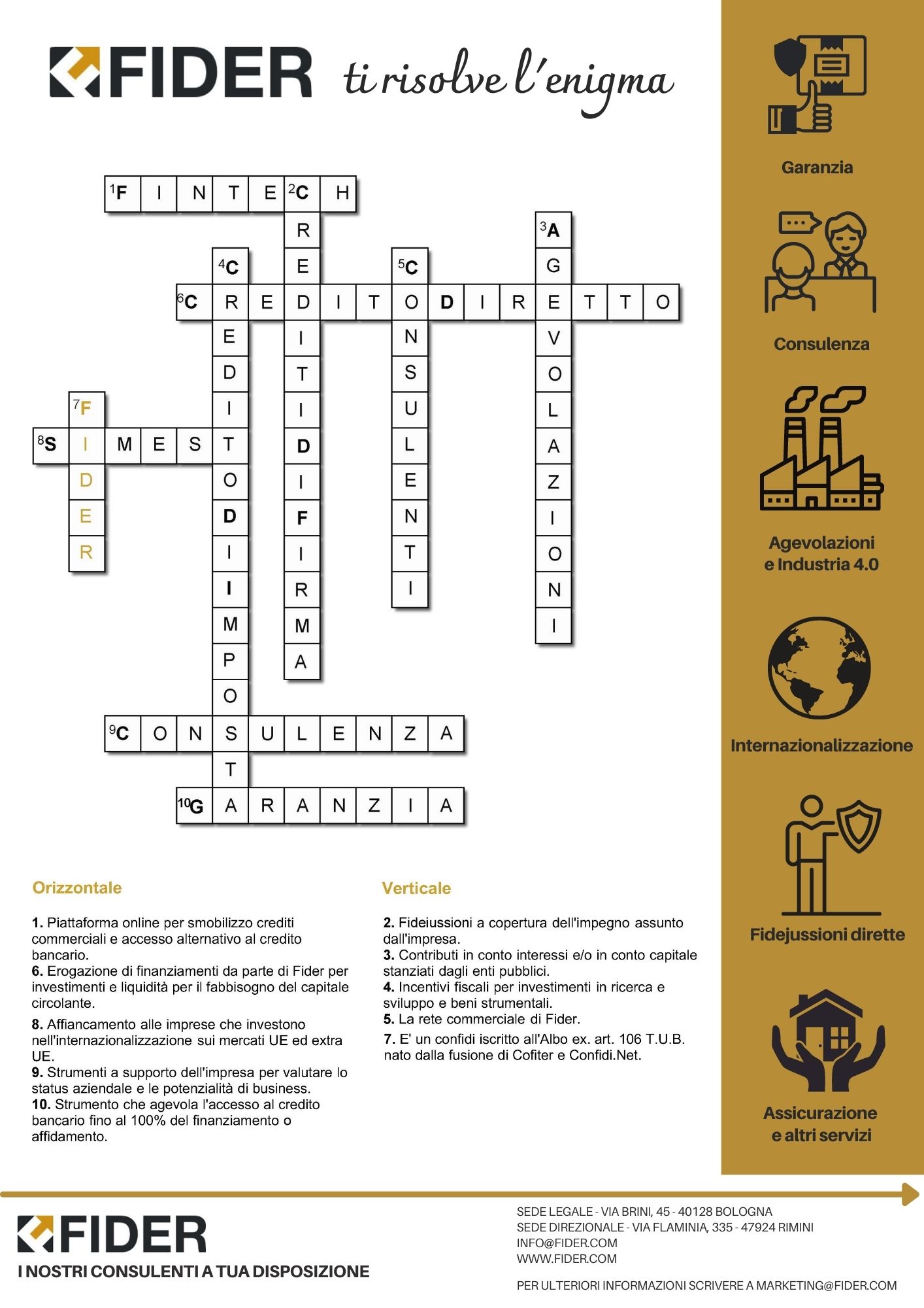 Fider ti risolve l'enigma