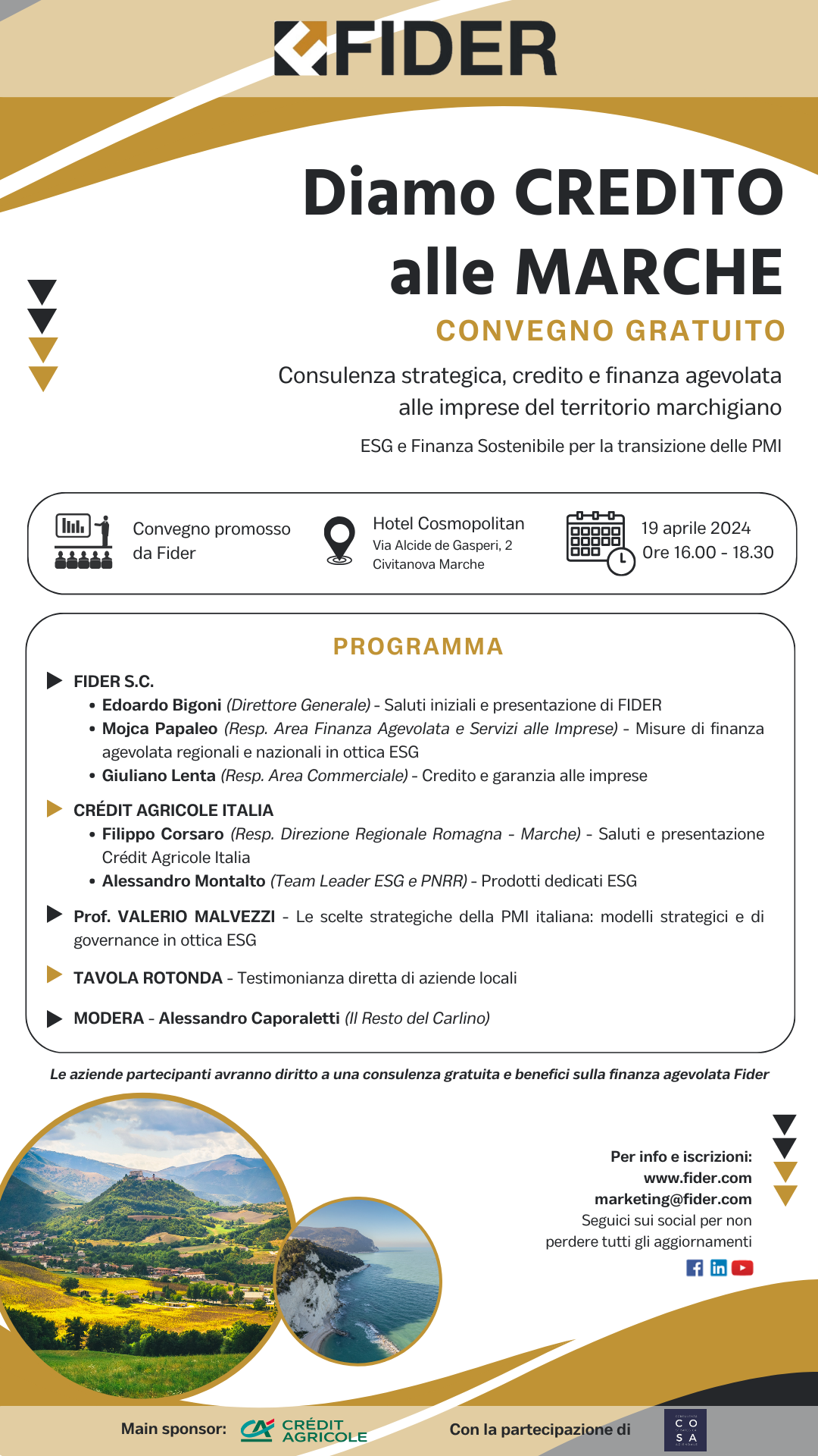 Convegno Fider: "Diamo Credito alle Marche" - 19 aprile 2024